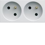 Dble socket trunk gallery 2P+E 16A pure