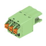 PCB plug-in connector, male plug, 5.08 mm, Number of poles: 3, 180°, PUSH IN with actuator, Clamping range, max. : 3.31 mm², Box