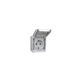 EARTH SOCKET (SCHUKO) GREY