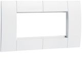 Outlet box 2 pang 45x45 traffic white
