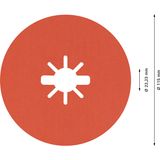 EXPERT R782 Prisma Ceramic X-LOCK Fibre Disc 115 mm, 22.23 mm, G 60, 5-pc