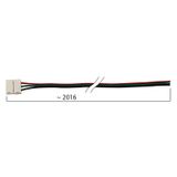 Connection connector double white LED strips 10 mm, 3 pins, length 2 meters, 20AWG