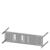 Mounting plate 3VA12 (250 A), 3 or 4-pole, fixed-mounted, plug-in design, withdrawable, RCD: with, H: