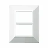 ZAMA44 FR. PLATE WHITE RAL9010 3+3M