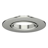 EXUMA ROUND TILTABLE BEZEL BRUSHED STEEL