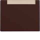 Rocker with labelling field, Arsys, brown glossy