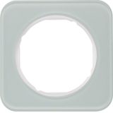 Frame 1gang, R.1, glass p. white