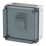 NH panel enclosure 1x XNH00, MB 160A 3p