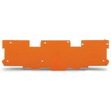 End and intermediate plate 1.1 mm thick orange