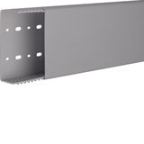 Slotted panel trunking made of PVC LKG 50x125mm stone grey
