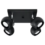 CEILING LAMP OCULARE 4 BLACK GU10 4X40W IP20