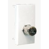 MOD W/1 IEC FEMALE/TYPE F CONNECTOR-1 MOD WH