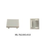 Terminal without hole for DP, DR, DS, silver color, 1 pc