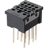 PY  1026F Relay Socket, Square, 14 Pins, Back-Mounting, Wrapping Terminals PY  1026F