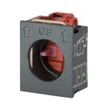 Contact block N.C. with flange