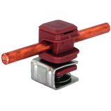 Roof cond. hol. PLATTENsnap StSt 4-6mm, DEHNsnap H 16mm plastic brown 