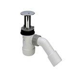 Shower trap Duoplex with chrome overflow 75x90x40/50