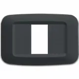 YES MOULDED FR.PLATE 1M. NOIR GREY