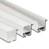Built-in aluminum profile AD for plasterboard, 35x25mm, without diffuser, 2m