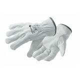 KINZIG Driver protective gloves (goat skin) white 11