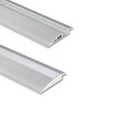 Step-on aluminum profile BC 57x9mm without diffuser 1m