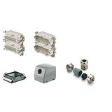 RockStar® HDC kits-Heavy-duty connectors, Kit, HE, Size: 10, Poles: 32, Screw connection, 500 V, 16 A, diecast aluminium, M 32