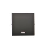 Single button with light indicator box for switches and push buttons, black matt