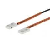 Fiber optic sensor head, through-beam, square, side-view, R1 flexible E32 1575H