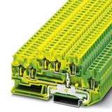 Ground-double-level terminal block STTB 2,5-TWIN-PE