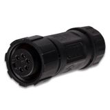 Socket with cover nut M12, 5-pin, IP67, soldering