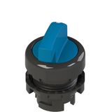 Illuminated long handle selector, 2 positions blue with marking