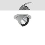 GOLAS mini, 20 W, 2450 lm, 930, silver, DALI Recessed projectors, D 14