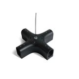 42004PL/B BLACK P&P SUSPENDED/SURFACE X-CONNECTOR IP20