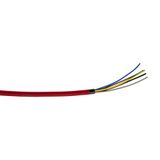 TEXTILE CABLE 5X0,75 L-5m RED
