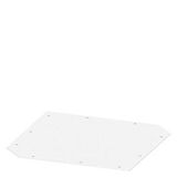 Roof plate for corner cubicle, IP55 D: 600 mm