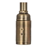 Lampholder Metal Screw E14 Bronze Antique