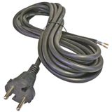 Flexo rubber cord 2x2.5 mm, 3m black