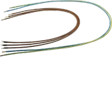 Outgoing wiring harness, univ.Z, 10mm², 5P., L1,2,3,N, PE=950, 950, 950, 1350, 1400, H/G