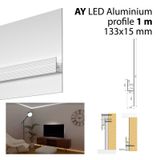 Aluminum profile for plasterboards AY 1m Whitey diffusion