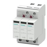 Surge arrester, type 2, UC 600 V DC, Imax 40 kA short-circuit strength 2000 A
