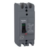 circuit breaker,EasyPact EZC100H ,TMD, 60A ,2 poles 2d