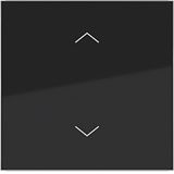 Single seesaw, with printed arrow symbol, A.x/C.x, glossy night black