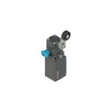 Position switch with roller lever and reset device