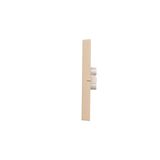 Single roller blind button, 10A, matt aluminum