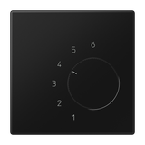 Room thermostat 10/5A,230V 2-way, matt black