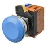 Pushbutton A22NN Ã˜22, bezel brushed metal, MUSHROOM, Alternate, CAP CO A2211983A