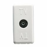 TV Socket End-of-Line 750Ohm White