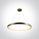 BRUSHED BRASS PENDANT LED 50W WW IP20 230V