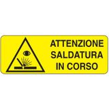 Rectangular danger sign - 350 x 125 mm