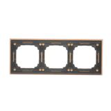 Two-way switch with LED illumination, 10AX, champagne matt